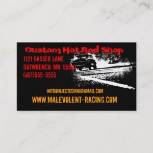 55 Chevy Gasser Burnout Business Card