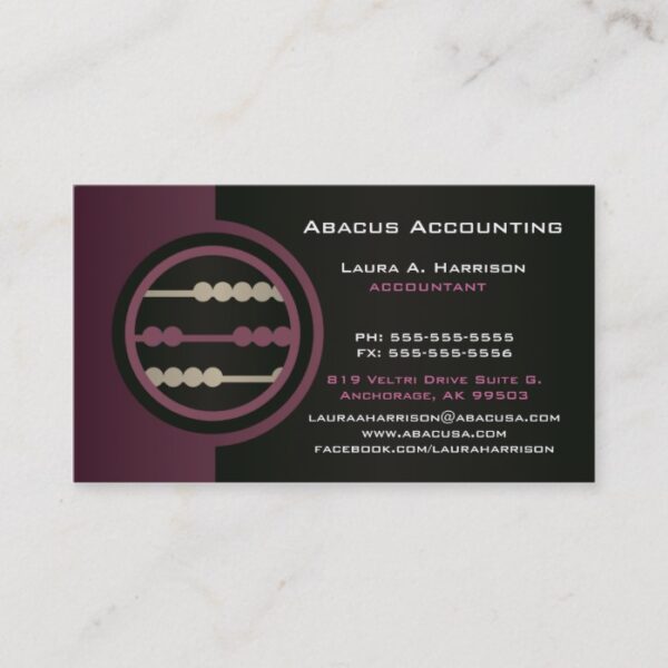 Abacus Accounting Business Cards