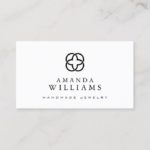 Abstract Clover Logo Jewelry Design Business Card