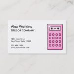 Accountant Calculator Business Card