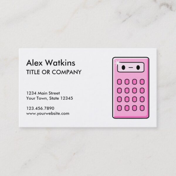 Accountant Calculator Business Card