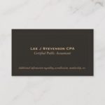 Accountant CPA Business Card