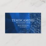 Accounting Business Card – Blue Dollar Signs