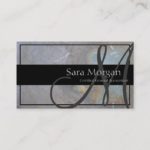 Accounting Business Card – Classy Monogram Texture