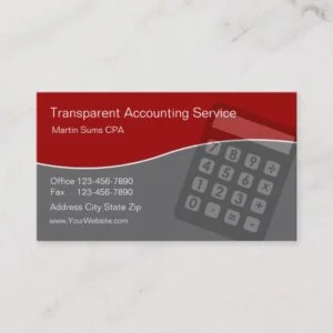Accounting Business Cards Unique