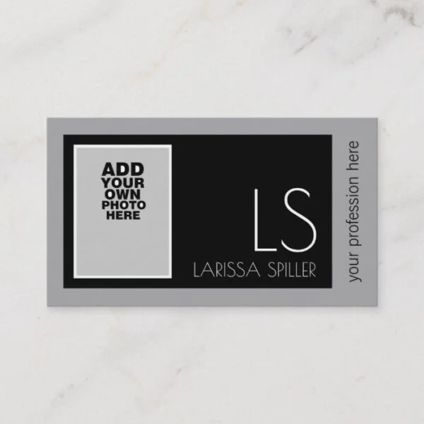 add photo / image / picture professional business card