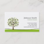 Advertising Manager – Elegant Wish Tree Business Card