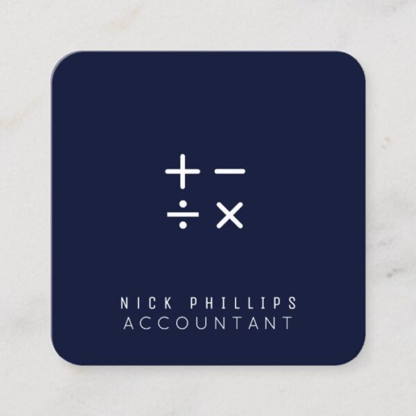 App icon shape look calculation logo square business card