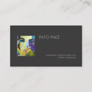 Artist Add Your Photo Business Card