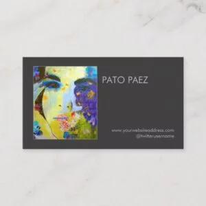 Artist or Photographer Photography Black Photo Business Card
