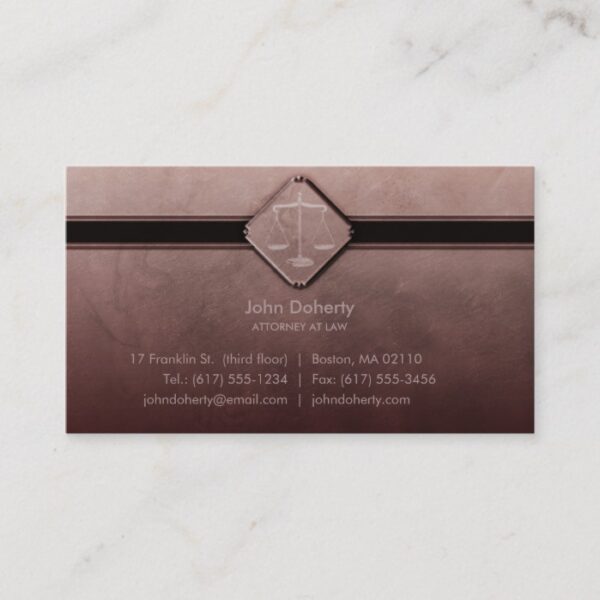 ATTORNEY AT LAW | Elegant Business Card
