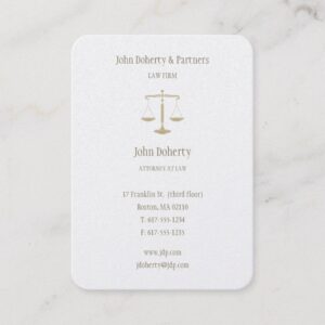 Attorney at Law | Elegant Gold Business Card