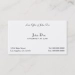 Attorney Clean – Law Office Business Card