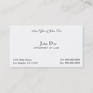 Attorney Clean - Law Office Business Card