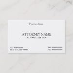 Attorney Elegant Clean Business Card