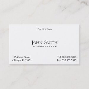 Attorney, Elegant Clean II Business Card