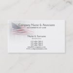 Attorney Lawyer Patriot patriotic American Business Card