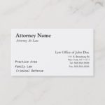 Attorney Modern – Simple, Clean, Elegant Business Card