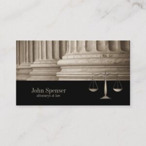 Attorneys At Law Corinthian Column Business Card