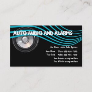 Auto Audio And Alarms Business Cards