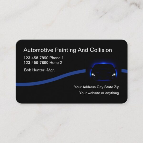 Auto Body And Collision Business Card