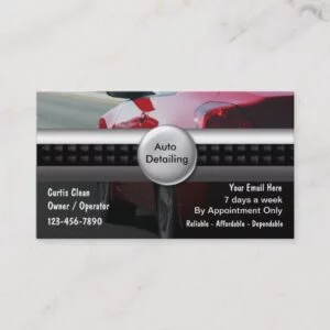 Auto Detailing Business Cards