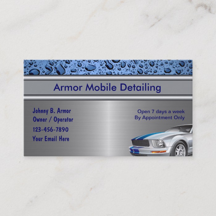 Auto Detailing Business Cards - Business Card Branding