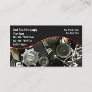 Auto Parts Salvage Business Cards