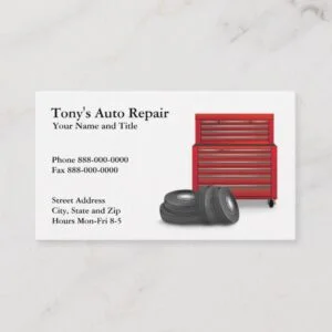 Auto Repair Business Card
