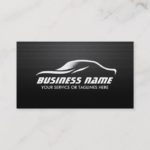 Auto Repair Dark Metal Automotive Business Card