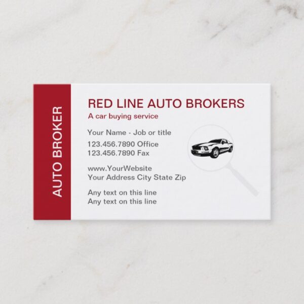 Automotive Dealer Business Cards
