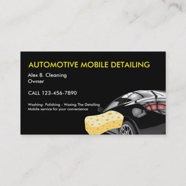 Automotive Detailing Business Cards