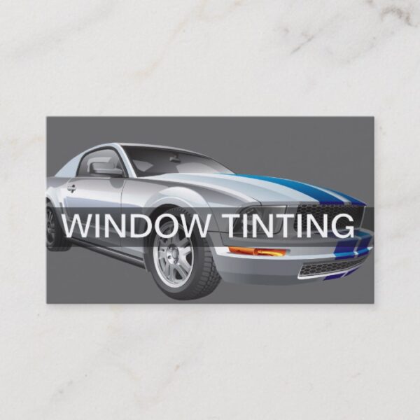Automotive Window Tinting Business Cards
