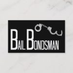Bail Bondsman Black Simple Business Card