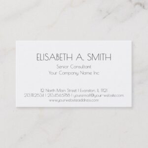 Basic Elegant Black and White Business Cards