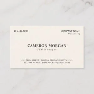 Basic Professional Business Card