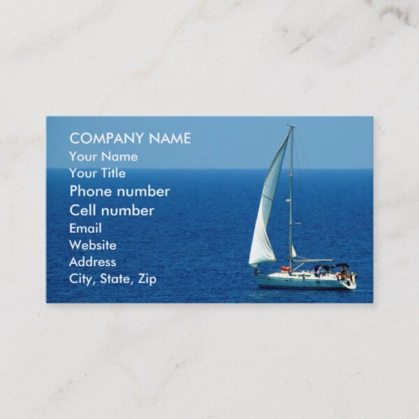 Beautiful Sailboat Business Card