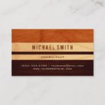 Beautiful Wood Grain Stripes – Professional Unique Business Card