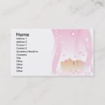 Beauty Pink Bubbles Business Card