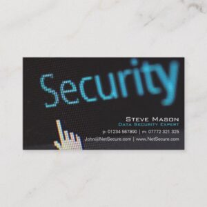 Black Data Security Business Card