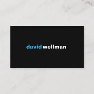 Black i business card