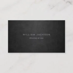Black Leather Look Business Card