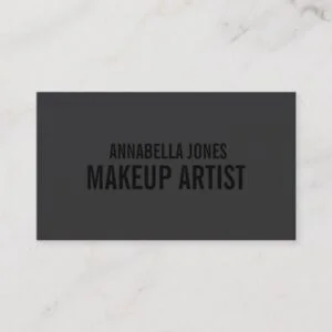 Black Out Makeup Artist | Business Cards