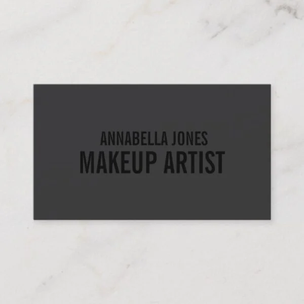 Black Out Makeup Artist | Business Cards