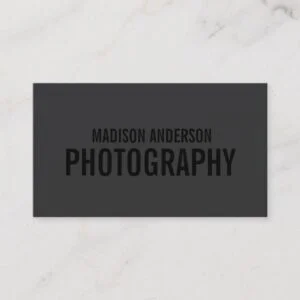 Black Out Photography | Business Cards