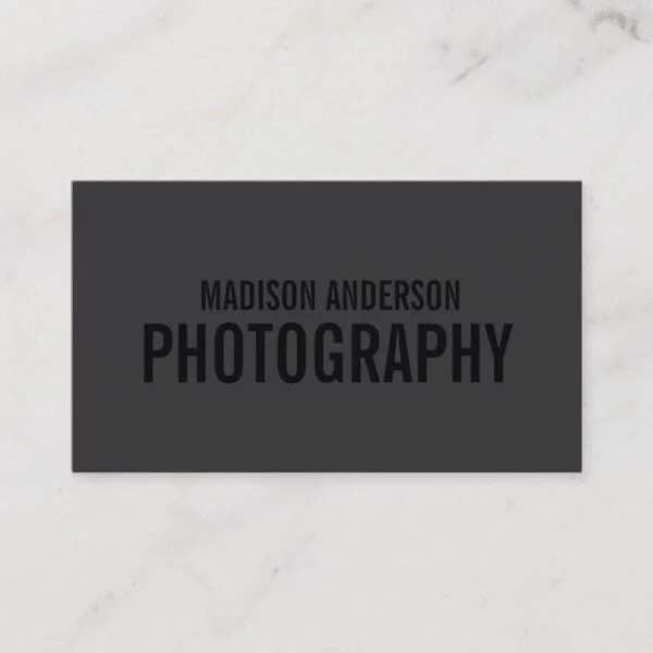 Black Out Photography | Business Cards