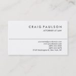 Black White Consultant Attorney Business Card