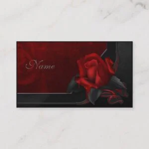 Bloody Rose - Gothic Design Business Card