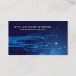 Blue Light Circuits5 Computer Repair Business Card
