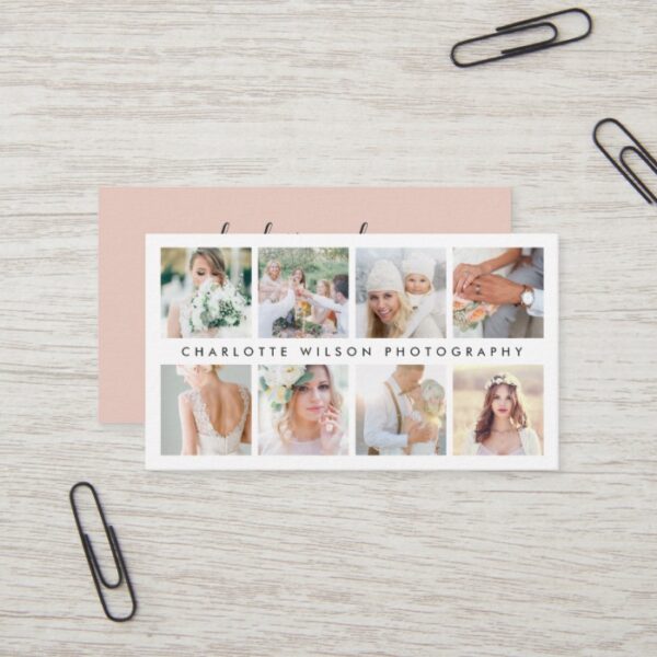 Blush Photo Collage | Photographer Business Card